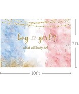 10x7ft Blue Pink Gender Reveal Backdrop Boy or Girl Party Decoration - $34.19 CAD