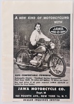 1948 Jawa Motorcycle co Advertisement Vintage Transportation Motor Bike ... - $374.75 MXN
