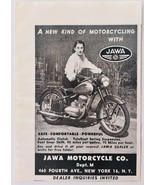 1948 Jawa Motorcycle co Advertisement Vintage Transportation Motor Bike ... - $19.99