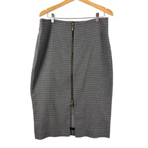 Worthington Gray Black Skirt Womens Size 14 Full Front Zip - $19.79