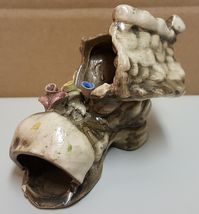 I) Vintage Old Shoe in the Forest Figurine with Flowers Home Collectible... - $5.93