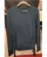 ATHLETA  Luxe Sweatshirt  XS | TEAL LONG SLEEVE CREW NECK - £19.46 GBP