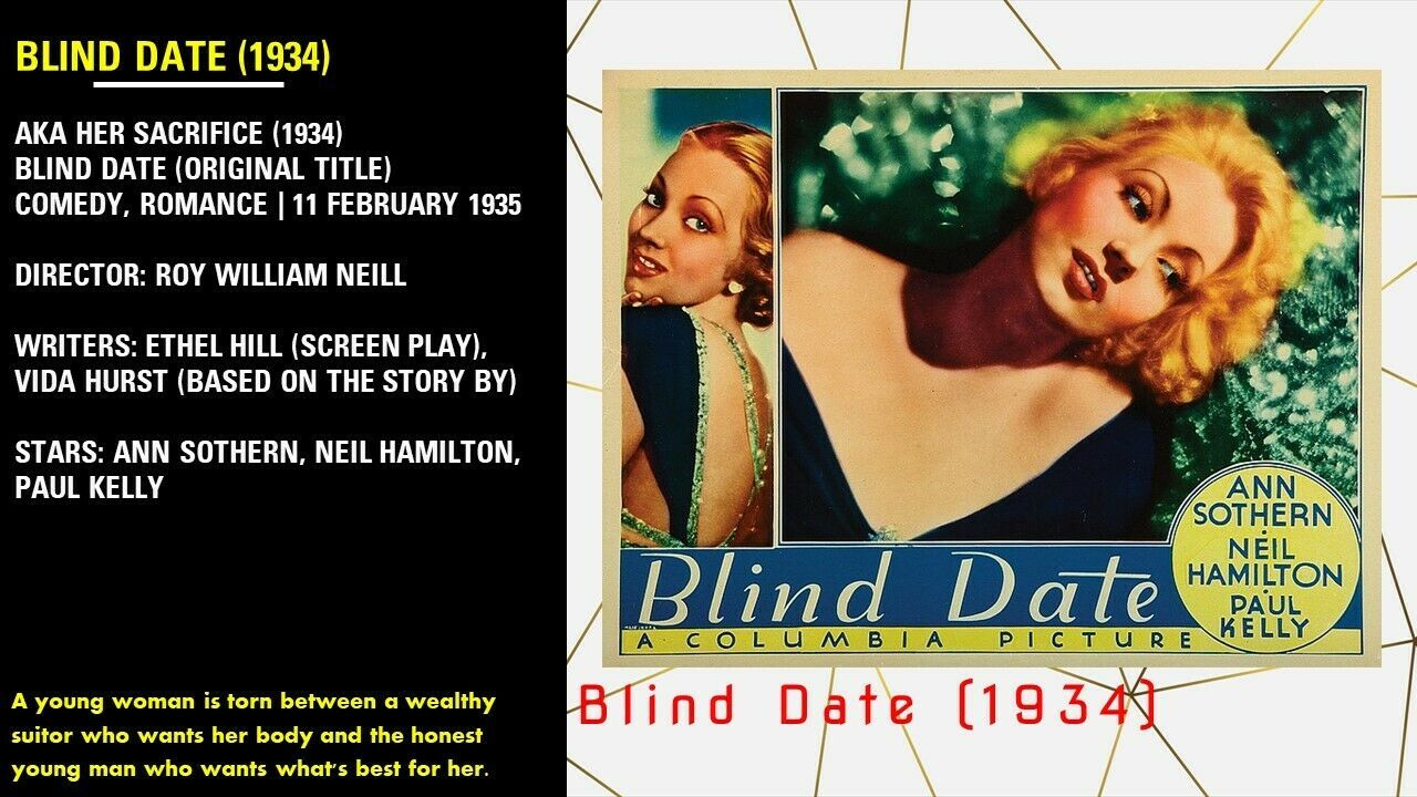 Blind Date (1934) - $6.00
