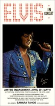 Elvis Presley &quot;20 x 38&quot; Inch 1976 Sahara Tahoe Resort Reproduction Poster - $50.00