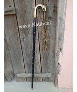 Brass Wolf Head Handmade walking stick Vintage Solid wands Cnae,Handle C... - $703.08 MXN