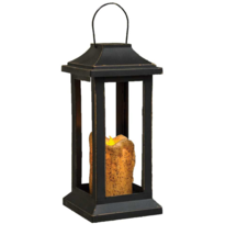 Open Candle Lantern with Candle -Battery Operated - £22.37 GBP