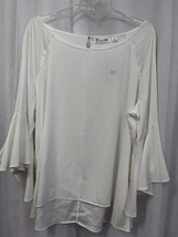 7 th Avenue New York &amp; Company Women&#39;s Blouse Ivory Size XL NWT - £19.03 GBP