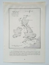 British Harbors 1917 Low Tide Depth England Nautical Ireland Scotland Vt... - $12.42 CAD
