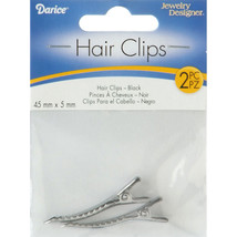 Hair Clips Black 45 mm X 5 mm - $474.11 MXN