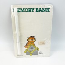NEW Vtg 1981 Garfield Cat “Memory Bank” Dry Erase Wipe-Off Memo Board Se... - $14.99