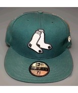 New Era 59Fifty 7 ⅜  Green Boston Red Sox Cap Hat HTF - $99.00