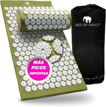 BED OF NAILS The Original Premium Acupressure Mat, &amp; Pillow Green w/ Bag - $31.67