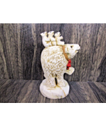 Vintage 1995 David Frykman Collection Mama Polar Bear &amp; Cubs Figurine Ch... - £29.59 GBP