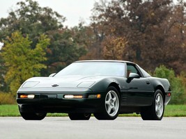 1991 Corvette ZR-1 Dark Green front profile 24 X 36 INCH POSTER, classic - £16.43 GBP