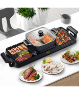 VEVOR Electric 2In1 Hot Pot BBQ Grill Hot Pot Oven Smokeless BBQ Pan DIY... - $6,302.24 MXN