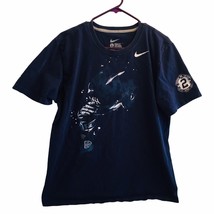 Nike Derek Jeter #2 Captain Logo On Sleeve L Navy Blue MLB NY Yankees T-shirt - £18.83 GBP