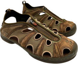 irish setter by red wing shoes men&#39;s kenora brown/olive leather sandals ... - $19.44