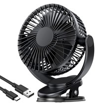 Usb Fan, Rechargeable Portable Fan, Clip On Fan, Battery Operated Fan, 3... - £29.87 GBP