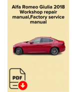 Alfa Romeo Giulia 2018 Workshop repair manual,Factory servicemanual,OEM - $17.99