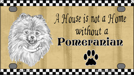 Pencil Sketch Pomeranian Novelty Mini Metal License Plate Tag - £11.94 GBP