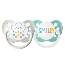 Cloud Rainbow &amp; SMILEY Pacifier Set - Ulubulu - Girls - 0-6 months - 2 B... - £11.79 GBP