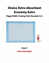 300ct 17x24&quot; Choice Extra Absorbent Puppy Dog Piddle Pee Training  Pads ... - £36.28 GBP