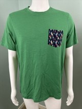 Men&#39;s Tailor Vintage Stretch S/S Green Pocket Buoy T-Shirt Sz Medium - $26.72