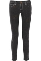 NWT Current/Elliott The Ankle Skinny in OD Overdye Black Tribal Print Jeans 26 - £24.20 GBP