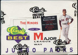 1991 Classic Best Minors Baseball Jumbo Box- 23 CPP- Factory Sealed (Schmidt Aut - £31.84 GBP