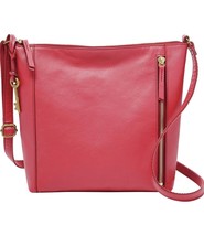 Fossil Womens Tara Leather Crossbody Red One Size - £154.97 GBP