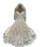 David Tutera Bridal Wedding Dress Sz 18 Crystals  beading, simply amazing Ivory - $570.00