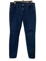 Forever 21 Womens Size 29 Dark Wash Soft Stretch Skinny Jeans Navy Stitching - £7.77 GBP