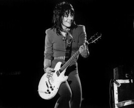Joan Jett 1980&#39;s smiling in concert playing guitar 12x18  Poster - £15.72 GBP
