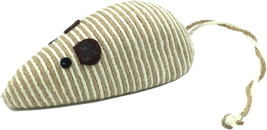 Sisal Mouse Toy for Cats, Cat Scratching Toy Big Sisal Mouse Toy with Rattling S - £16.48 GBP