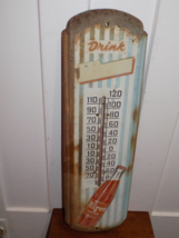 Vintage Drink Hires Root Beer Metal Thermometer - $267.30