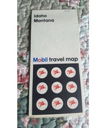 1971 Idaho Montana Mobil Travel Map - $3.95