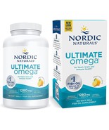 Nordic Naturals Ultimate Omega Lemon 1280mg Softgels - 120 Count Exp: 05/25 - $38.07 CAD