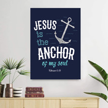 Jesus Is the Anchor of My Soul Canvas Gift for Jesus Christ Canvas Wall Art - £18.50 GBP+