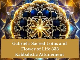 Gabriel&#39;s Sacred Lotus and Flower of Life 333 Kabbalistic Attunement - $26.40