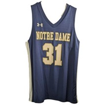 Notre Dame Womens Basketball Jersey Sz Small Fighting Irish Blue and White #31 - £24.01 GBP