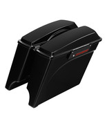 Black Cherry 5&quot; Stretched Extended Hard Saddlebags For HarleyTouring 199... - $494.01