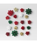 Wondershop 40ct Christmas Decorative Bow Red Green Gold Holiday Decor - $253.53 MXN