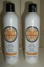 Lot of 2 PERLIER SHEA Butter Ultra Rich Shower Cream with Apricot Extract 8.4 oz - $27.71