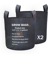 2 Pack 5 Gallon Fabric Pots Thickening Non-Woven Grow Bags with Durable ... - $16.82