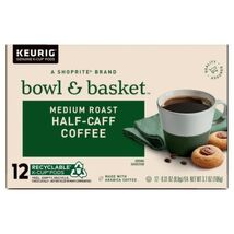 BOWL AND BASKET HALF CAFF MEDIUM ROAST COFFEE KCUPS 12CT - $6.99
