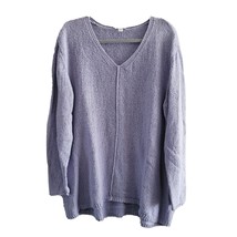 J.Jill  Pure V-Neck Long Sleeve Knit Sweater Lavender Womens Large - £17.84 GBP