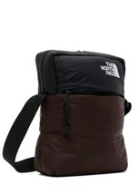 The North Face Nuptse Crossbody Commuter Puffer Bag TNF Brown Black New $70 - $50.91