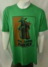 Travel By Gravel Mens Green The Dude Abides Tee  Size XL  NWOT - £8.94 GBP