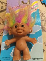 Rainbow Troll with Jewel Earring Bright of America  - £7.23 GBP