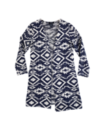 Papillon Cardigan Womens Medium Aztec Knit Open Front Long Duster Ladies... - $28.30